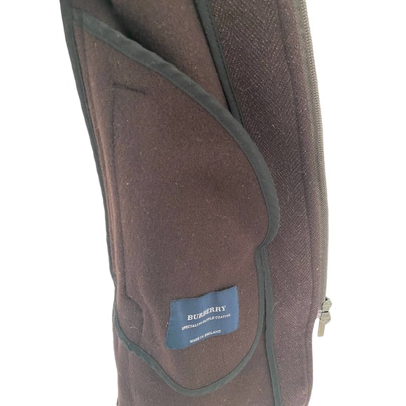 Burberry London Peacoat Brown 100% Wool Size Medium - Picture 5 of 16